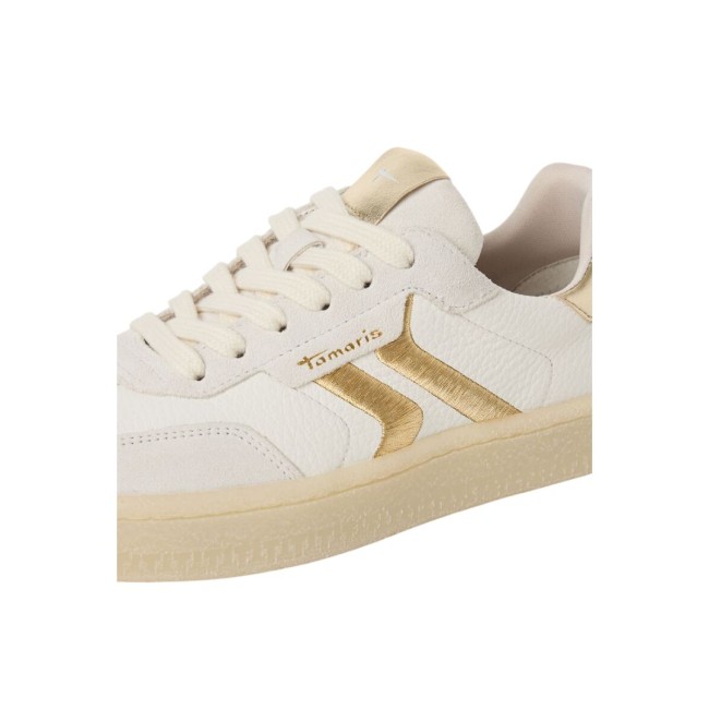 ΓΥΝΑΙΚΕΙΟ SNEAKER ΛΕΥΚΟ/ΧΡΥΣΟ TAMARIS 1-23723-44 132 WHITE/LT.GOLD