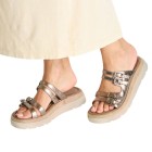 ΓΥΝΑΙΚΕΙΑ SLIPPERS ΜΠΡΟΝΖΕ TAMARIS 1-27523-44 900