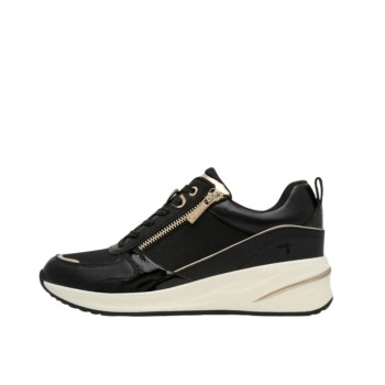ΓΥΝΑΙΚΕΙΟ SNEAKER ΜΑΥΡΟ/ΧΡΥΣΟ TAMARIS 1-23754-45 048