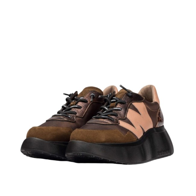 ΓΥΝΑΙΚΕΙΟ SNEAKER ΚΑΦΕ/ΡΟΖ WONDERS A-3631 ΓΥΝΑΙΚΕΙΟ SNEAKER ΚΑΦΕ/ΡΟΖ WONDERS A-3631