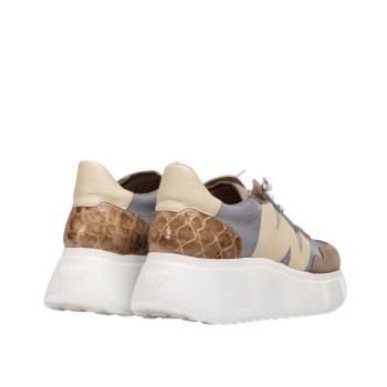 ΓΥΝΑΙΚΕΙΟ SNEAKER ΜΠΕΖ/ΓΚΡΙ WONDERS A-3631