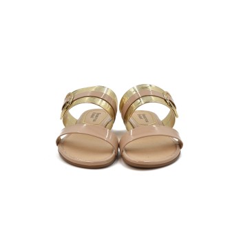 ΓΥΝΑΙΚΕΙΑ SLIPPERS ΧΡΥΣΟ/ΜΠΕΖ BEATRICE ESTELL 8237 