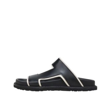 ΓΥΝΑΙΚΕΙΑ SLIPPERS ΜΑΥΡΟ/ΛΕΥΚΟ ΚΑΛΟΓΗΡΟΥ ΒΕΓΚΑ LEA