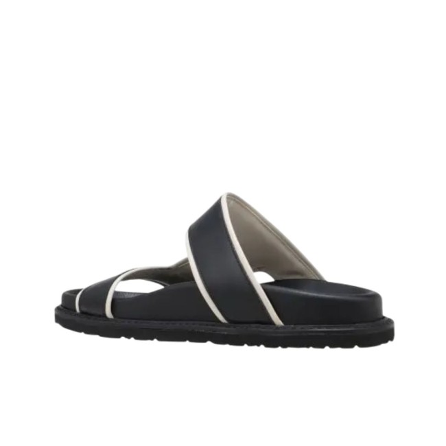 ΓΥΝΑΙΚΕΙΑ SLIPPERS ΜΑΥΡΟ/ΛΕΥΚΟ ΚΑΛΟΓΗΡΟΥ ΒΕΓΚΑ LEA