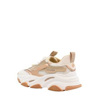 ΓΥΝΑΙΚΕΙΟ SNEAKERS ΛΕΥΚΟ/ΜΠΕΖ/ ΜΕΤΑΛΛΙΚΟ ΜΠΡΟΝΖΕ STEVE MADDEN SM19000033-04005-CM8 POSSESION-E