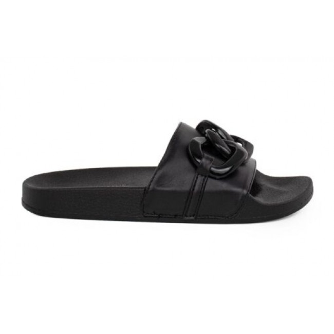 ΓΥΝΑΙΚΕΙΑ SLIPPERS ΜΑΥΡΟ KENDALL KYLIE CHAINZY KKS.2S1.080.042